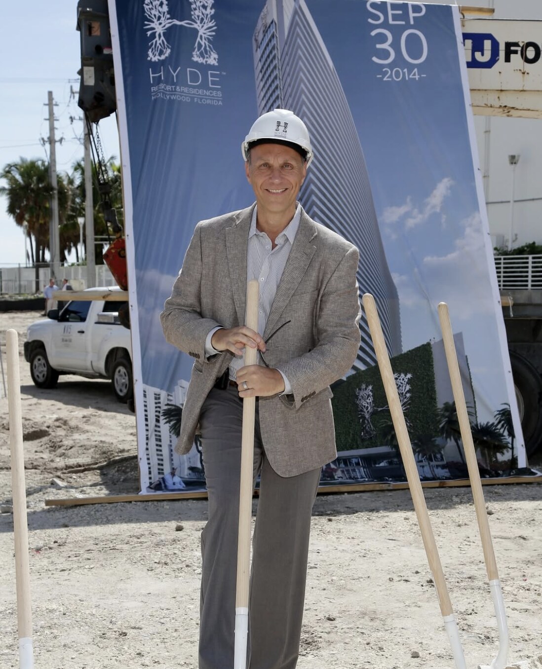 Daniel Rutois at the Hyde Resort & Residences groundbreaking