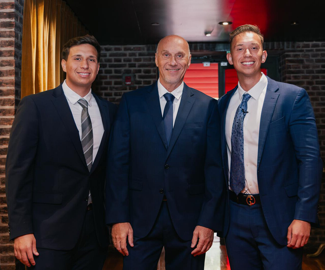Daniel Rutois with his two sons